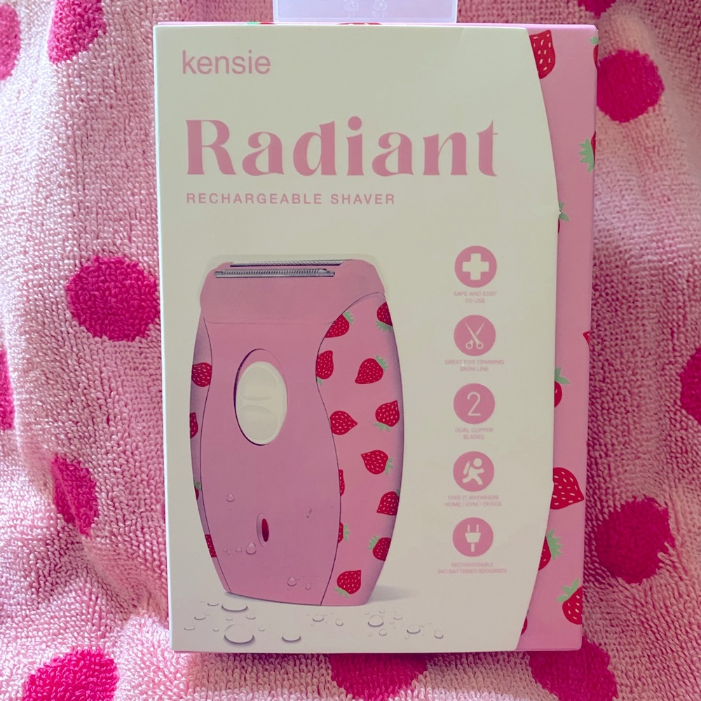 NEW Kensie Radiant Strawberry Pink Rechargeable Shaver
